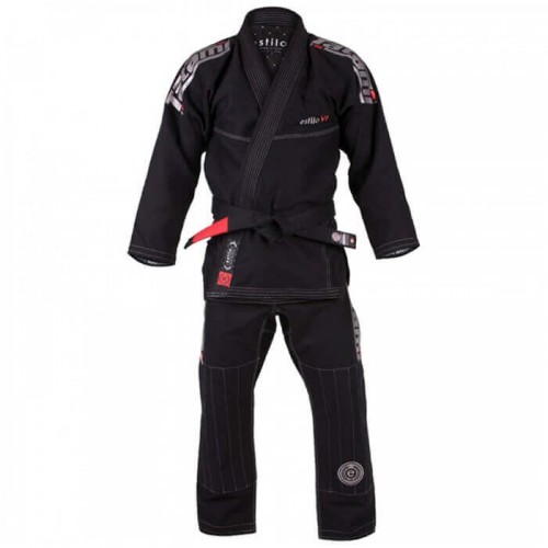 Кимоно для Бразильского Джиу-Джитсу Tatami Fightwear Estilo 6.0 Premier (А6) Черное с серым