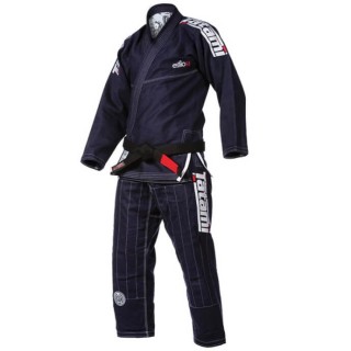 Кимоно детское для Бразильского Джиу-Джитсу Tatami Fightwear Kids Estilo Premier 5.0 (M4) Темно-Синее