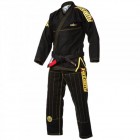 Кимоно детское для Джиу-Джитсу Tatami Fightwear Estilo Premier 5.0 (M4) Черное с желтым