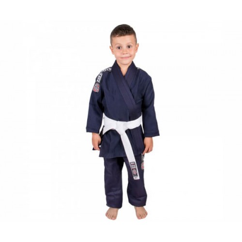 Кимоно детское для Бразильского Джиу-Джитсу Tatami Fightwear Kids Nova (M1) Темно-синее