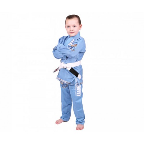 Кимоно детское для Бразильского Джиу-Джитсу Tatami Fightwear Kids NEW Animal (M1) Голубое