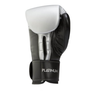 Боксерские перчатки TITLE Boxing Platinum Power Bag (14oz) Черные с серым