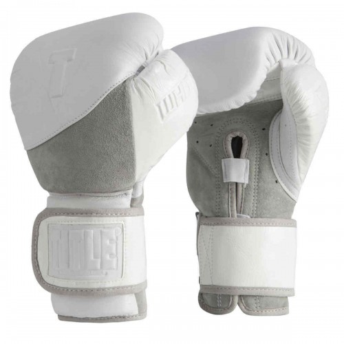 Боксерские перчатки TITLE WHITE Pro Bag Gloves (12oz) Белые