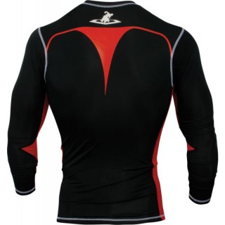 Рашгард детский TITLE MMA Quad-flex Adversary Long Sleeve Rash Guard (YL) Черный