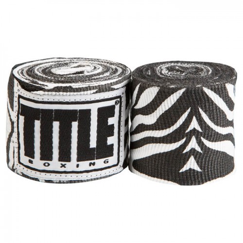 Бинты боксерские эластичные TTTLE Boxing Semi-Elastic Mexican 4,5м Zebra