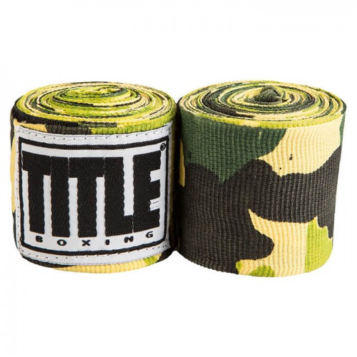 Бинты боксерские эластичные TTTLE Boxing Semi-Elastic Mexican 4,5м Camo