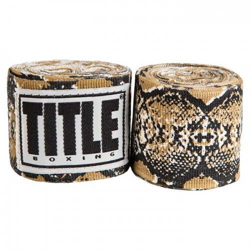 Бинты боксерские эластичные TTTLE Boxing Semi-Elastic Mexican 4,5м Snakeskin